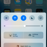 iOS 10 Control Center interface