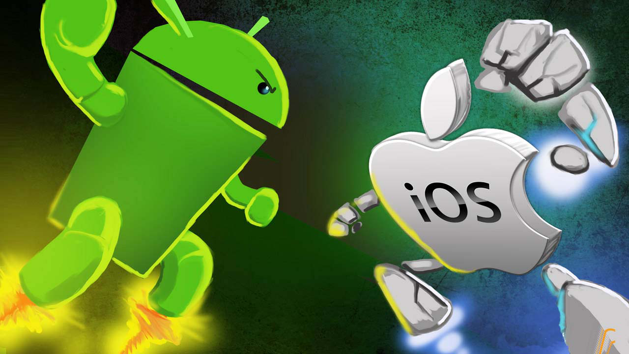 iOS vs. Android-Verlauf