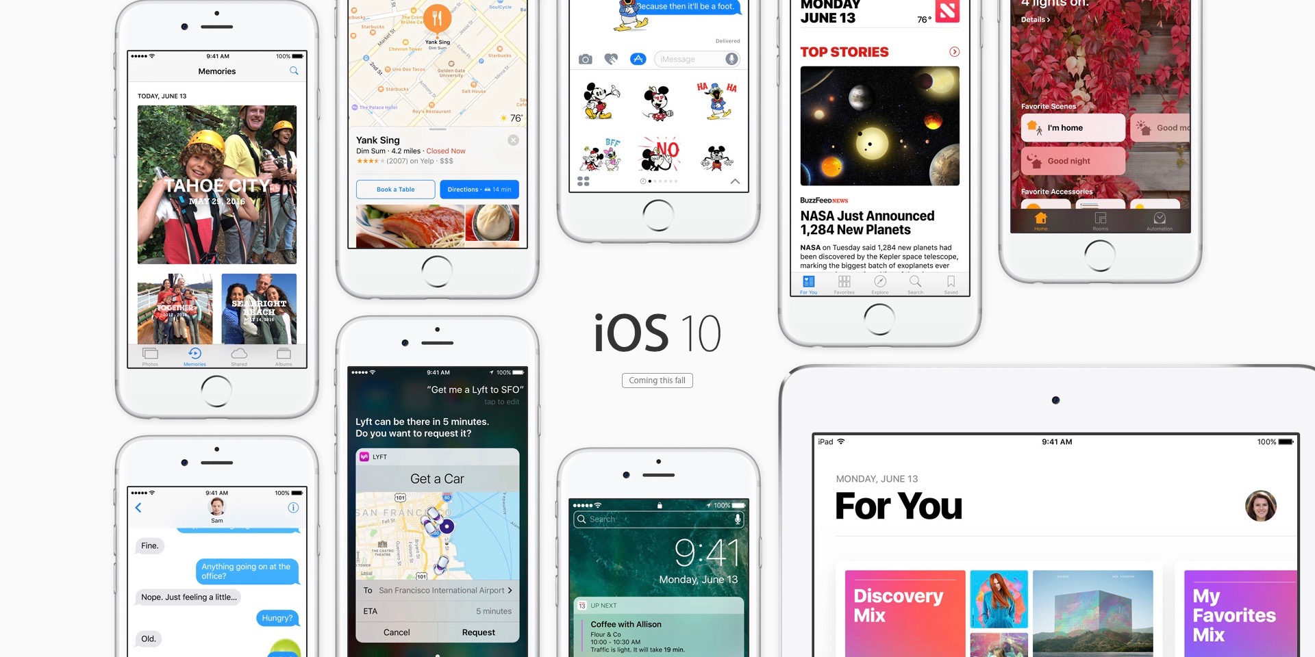 Novedades de iOS 10 beta 1