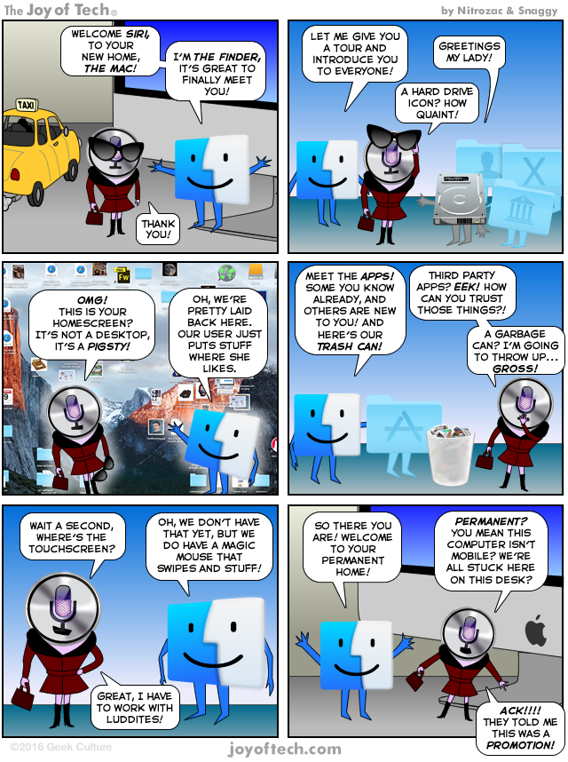 siri mac comic