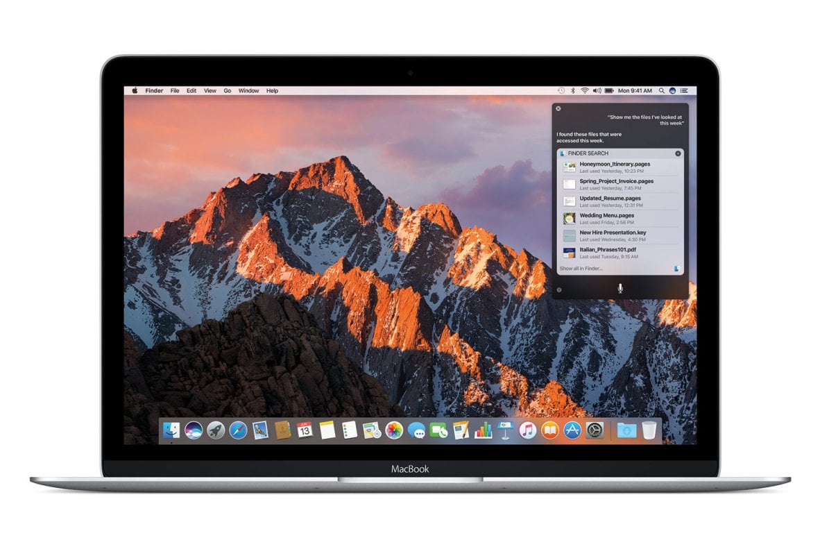 Siri MacOS Sierra