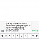 Descarga de SMS de la aplicación Battery Doctor1