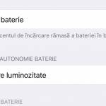 sugestii autonomie baterie iOS 10