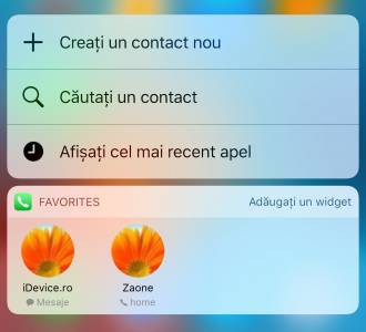 iOS 10-applicatiewidget