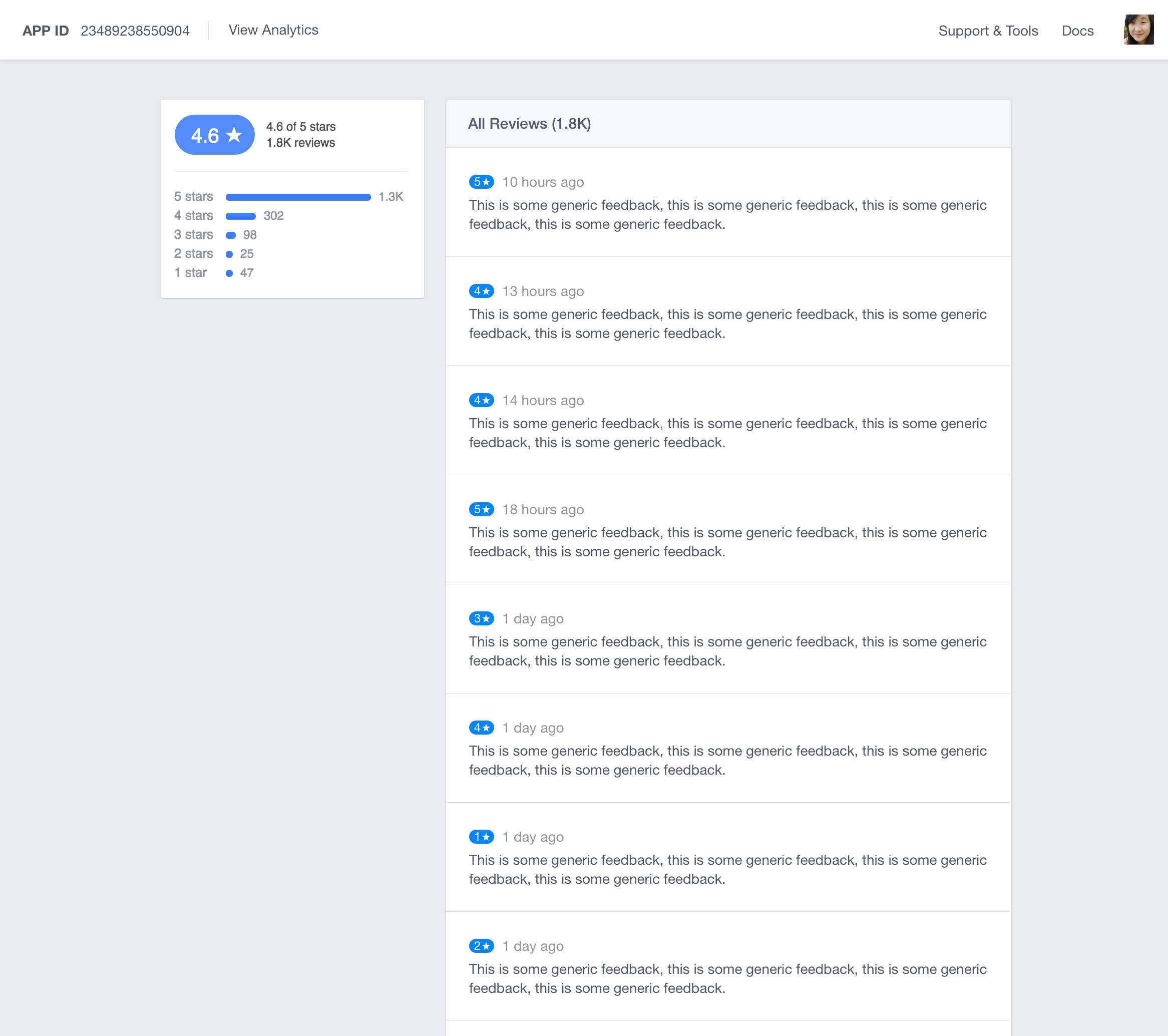 Calificación del chatbot de Facebook Messenger