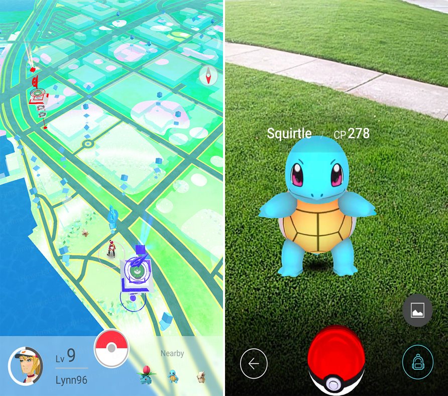 la aplicación pokemon go