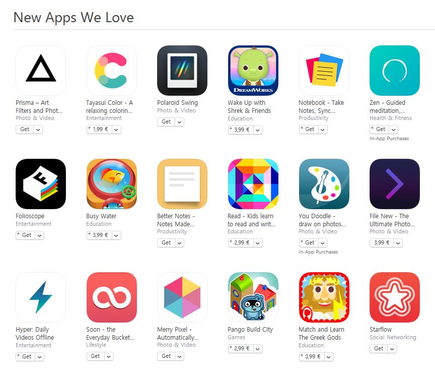 apps, vi elsker