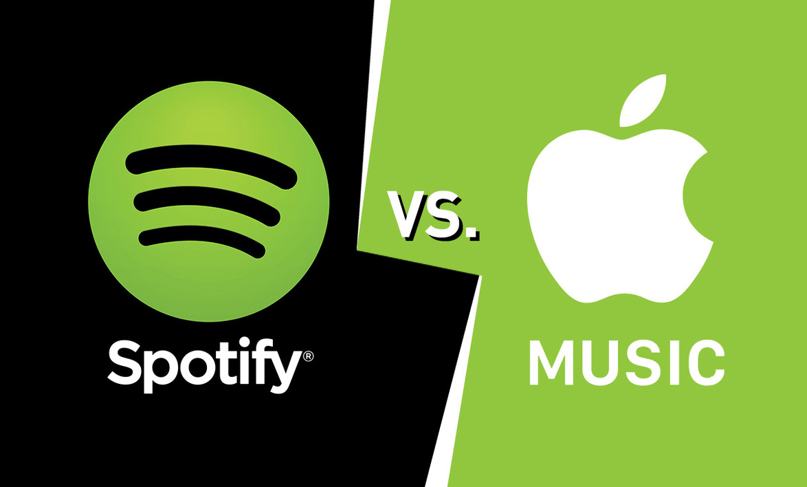 muzyka Apple kontra Spotify