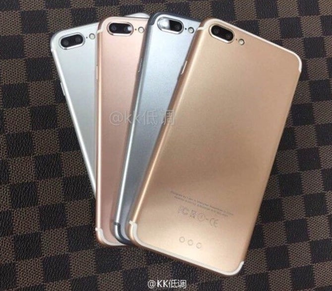 Colores del iPhone 7 Plus