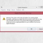 cydia impactor warning