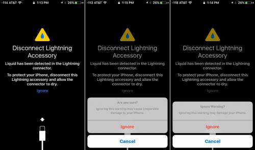 iOS 10 flytande blixt