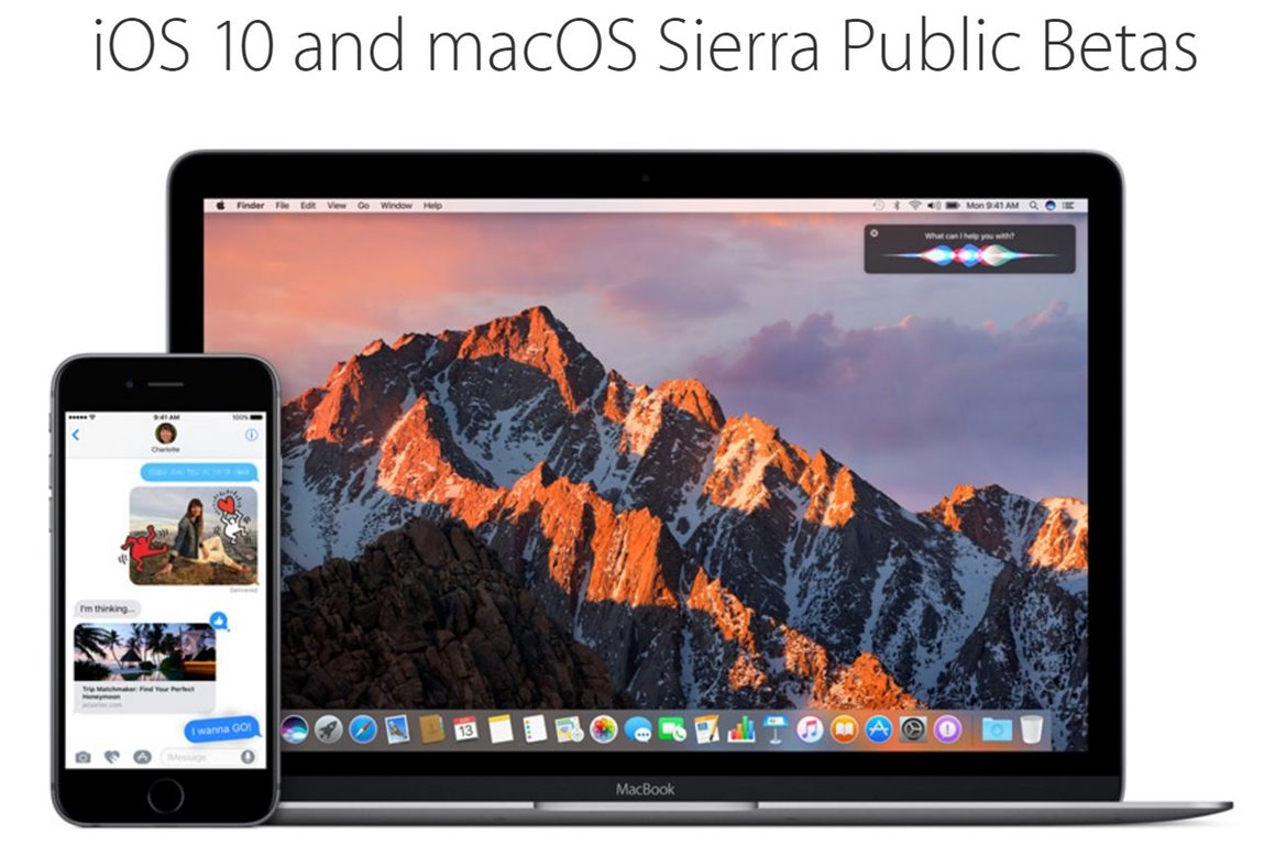 iOS 10 macOS öffentliche Beta 1