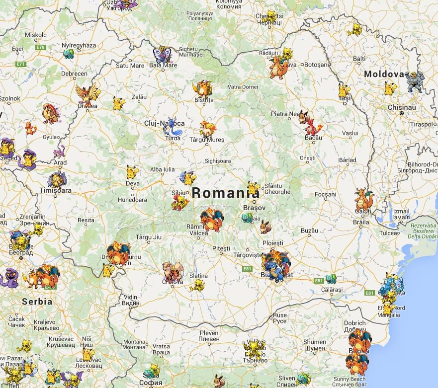 poke radar pokemon go Rumänien