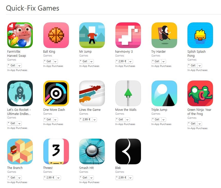 quick-fix games