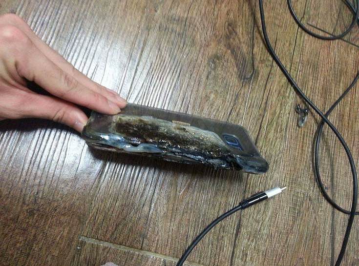 Galaxy Note 7 2 esploso