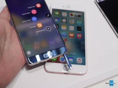 Galaxy Note7 contre iPhone 6S Plus 1