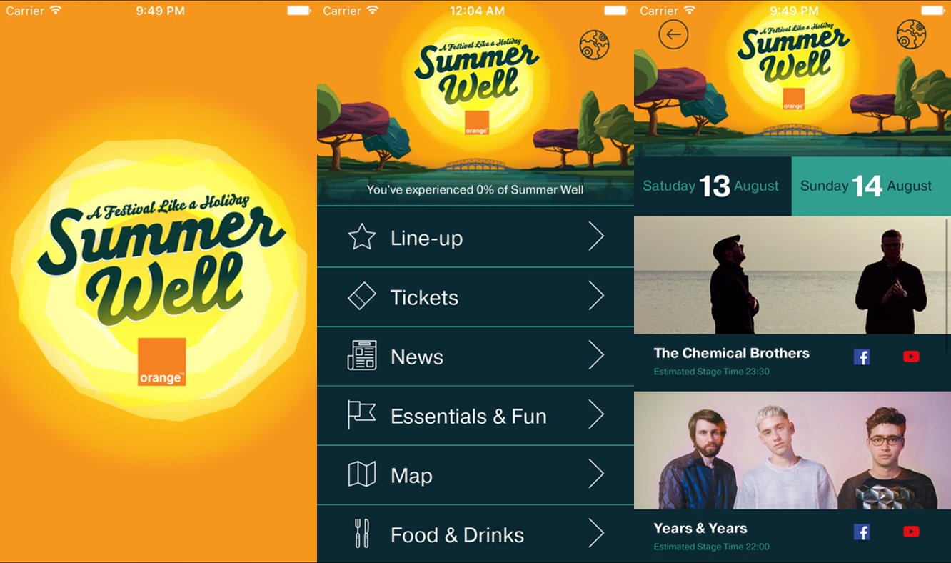 Aplikacja programu Summer Well Festival