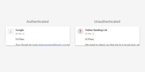 google avertisment email