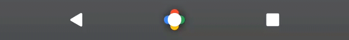 Botón de inicio animado de Google Nexus 2016.