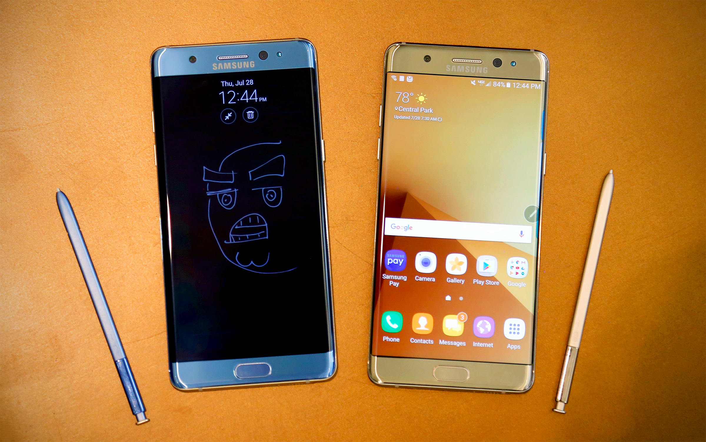 Samsung Galaxy Note7-afbeeldingen