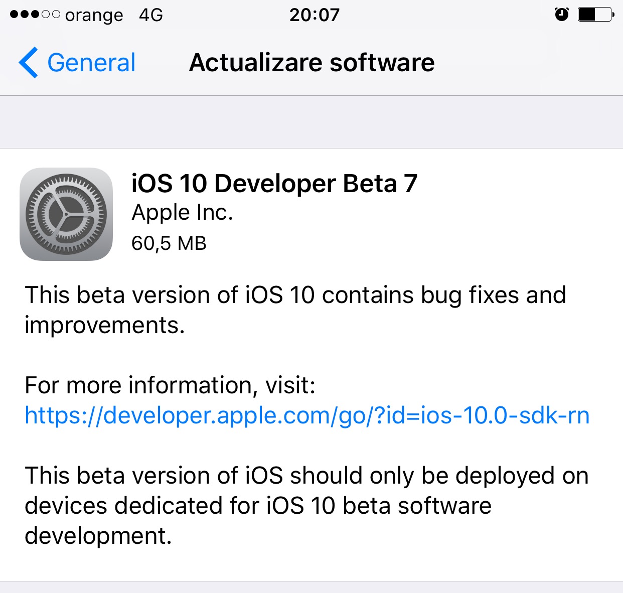 ios 10 beta 7