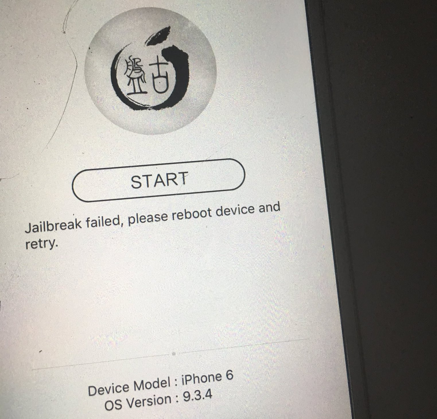 Le jailbreak iOS 9.3.4 ne fonctionne pas