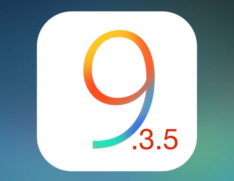 iOS 9.3.5 rapide