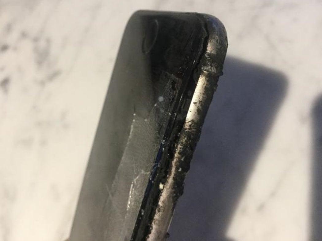 iphone 6 bränna foten