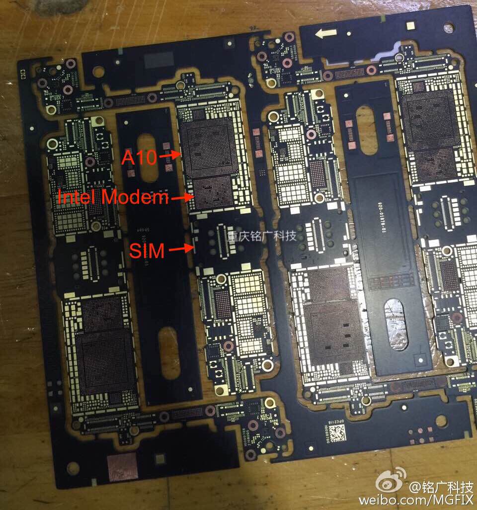 iphone 7 placa baza modem intel