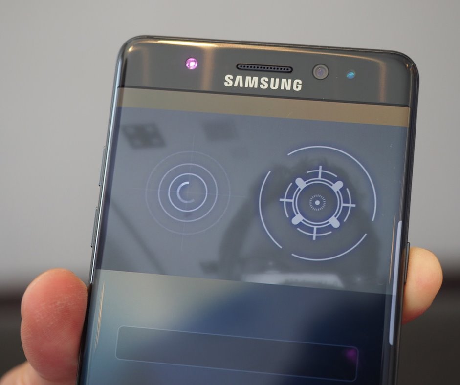 scanner dell'iride Samsung Galaxy Note7