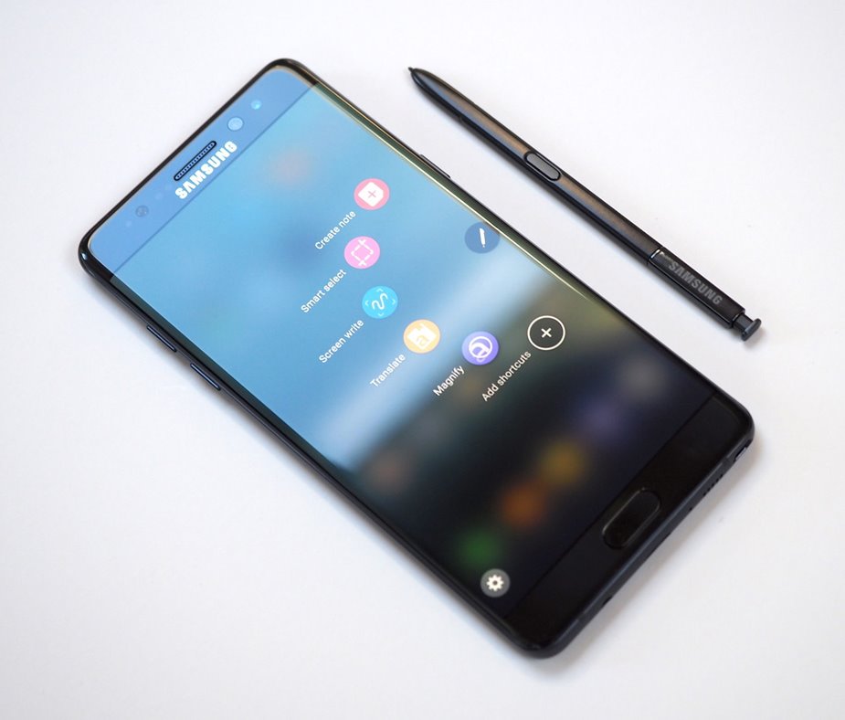 samsung galaxy note7 pantalla rayada