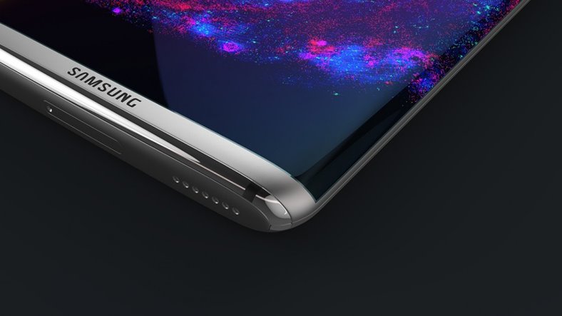 Samsung Galaxy S8 gebogener Bildschirm