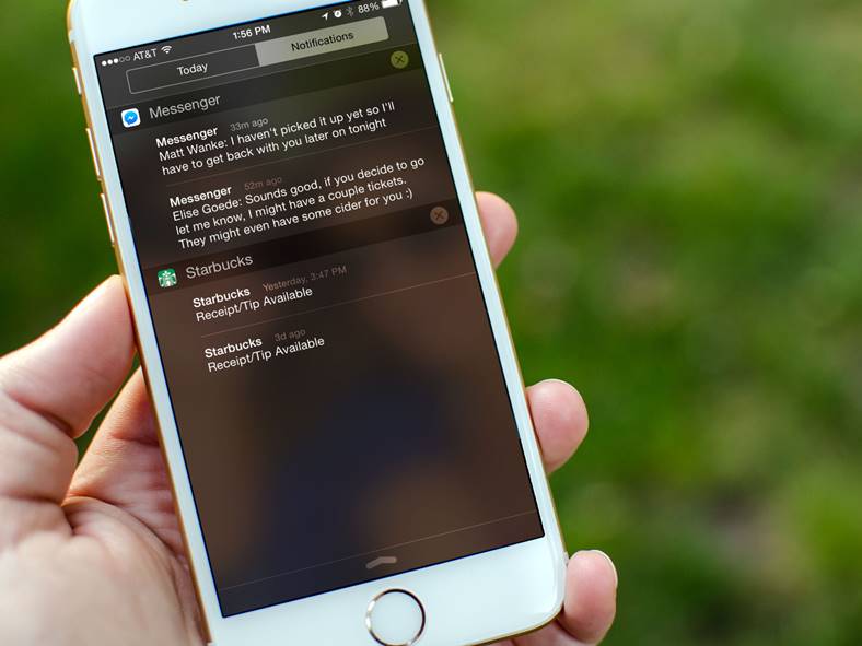 ocultar notificaciones de iphone