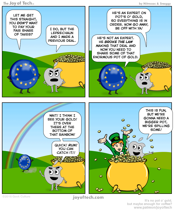 comisia europeana bani apple comic