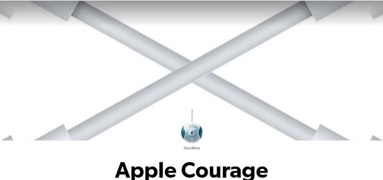 the courage of Apple