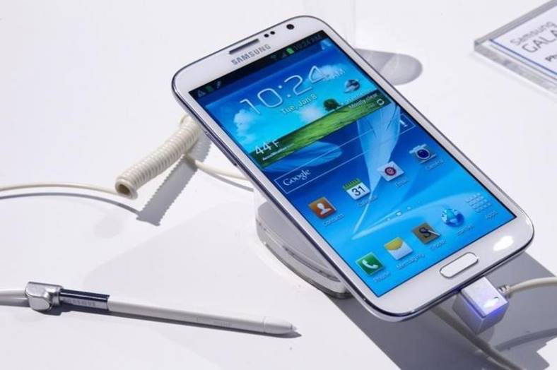 Galaxy Note 2 vliegtuig paniek