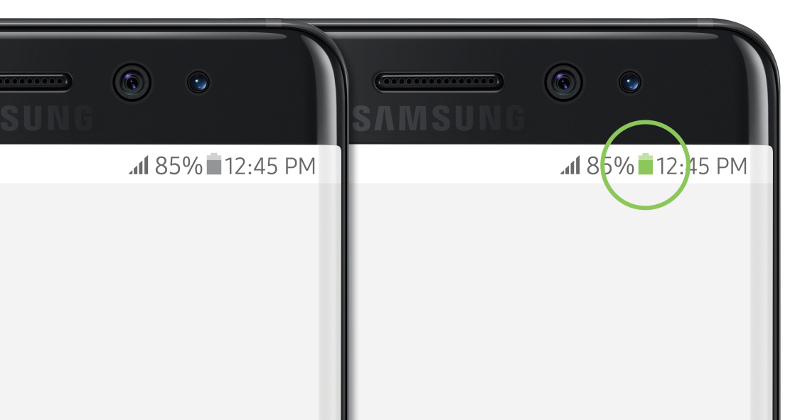 Galaxy Note 7 groene batterij