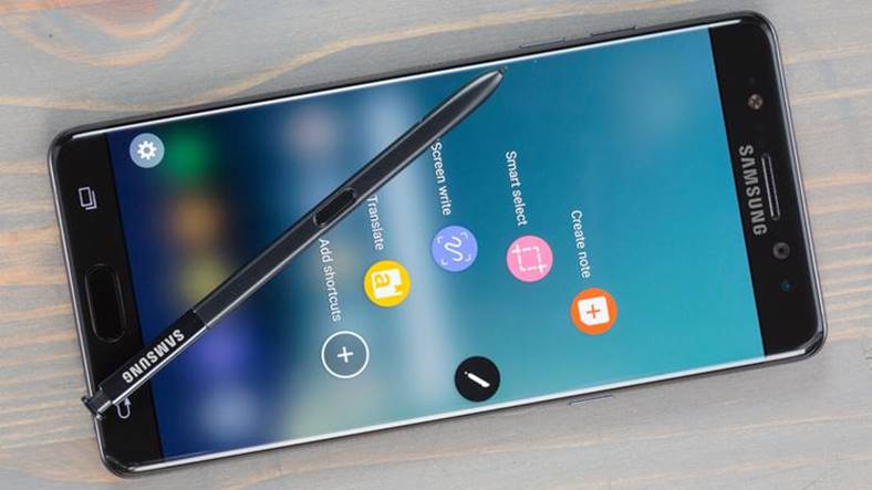 scansione a raggi X del Galaxy Note 7