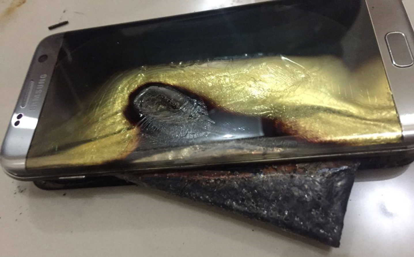 Galaxy S7 explodeert tijdens het opladen 1