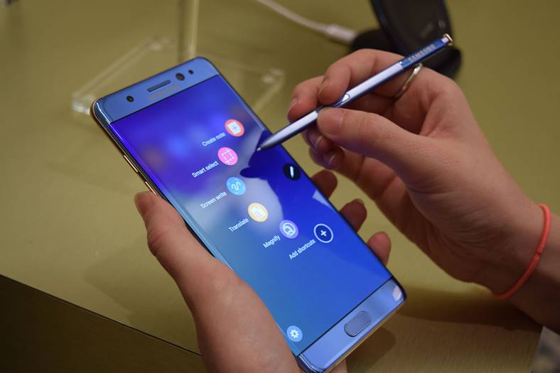oplad galaxy Note 7 sikkerhed