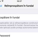 ios 10 dezactivare background app refresh, reimprospatare fundal