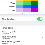 ios 10 filtru albastru galben