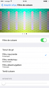 iOS 10 Rot-Grün-Filter