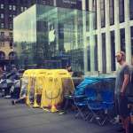 iPhone 7 cola Apple Store hazaña de Nueva York