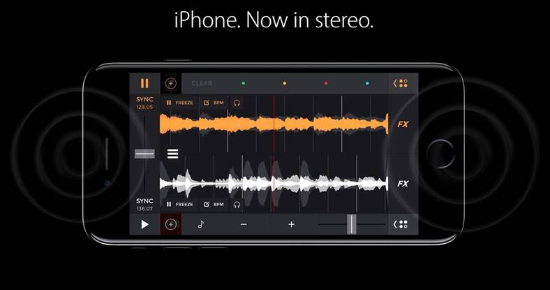iphone 7 difuzoare stereo apple