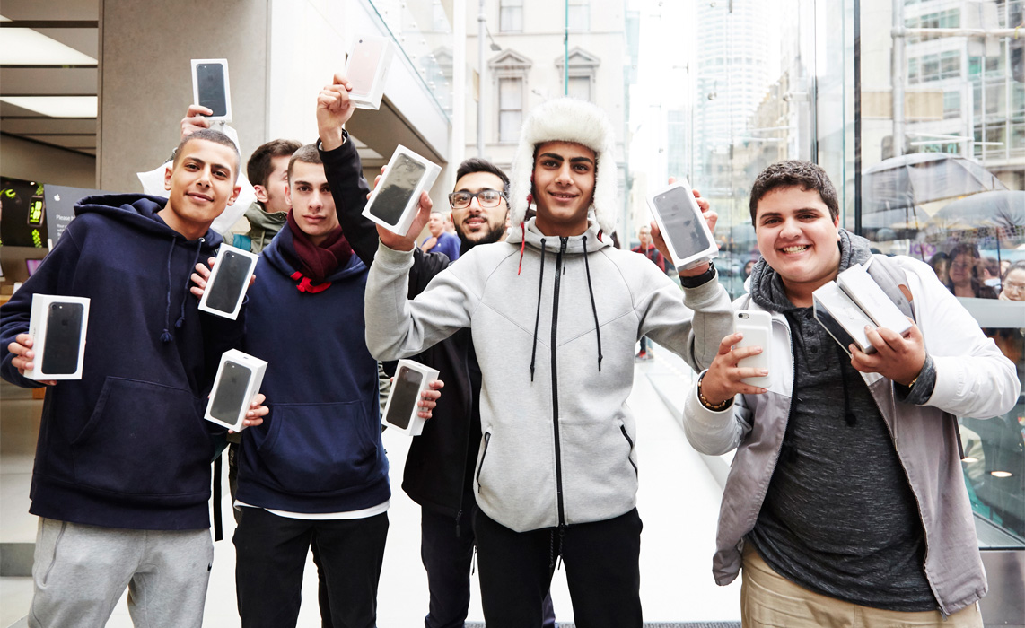 lancement de l'iPhone 7 à Sydney