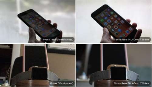 Comparación entre iPhone 7 Plus y cámara de retrato DSLR 4