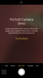 iPhone 7 portret iOS 10.1 beta