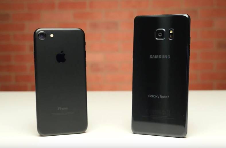 l'iPhone 7 humilie le Galaxy Note 7 en termes de performances