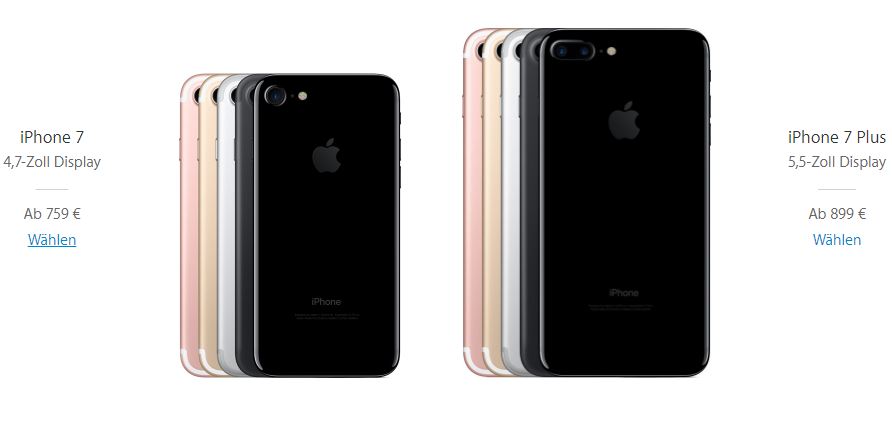 iPhone 7 Preis in Europa